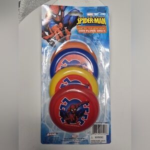 2006 Spiderman Mini Flying Discs/Frisbees, Basket, Stocking, Prizes ~Read